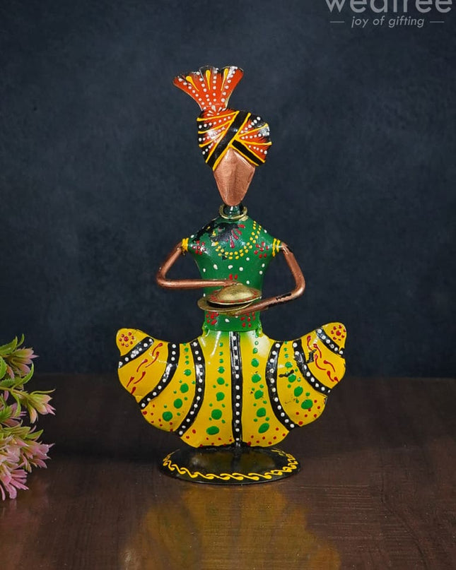 Metal Handpainted Musicians - Set Of 3 Wl2927 Decor Showpiece