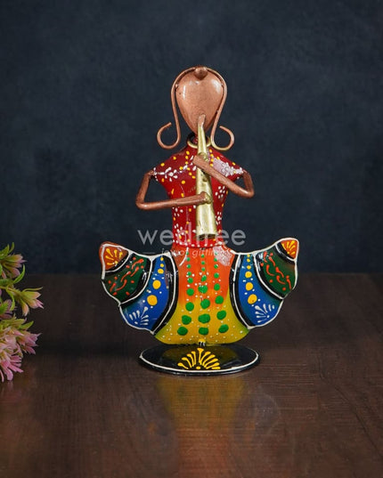 Metal Handpainted Musicians - Set Of 3 Wl2927 Decor Showpiece