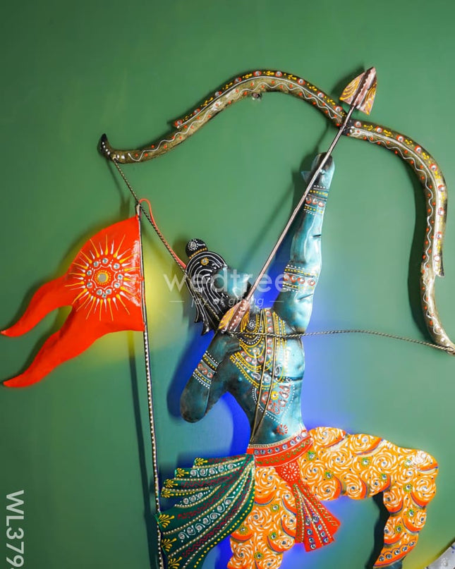 Metal Handpainted Ram Wall Hanging - Wl3794 Decor