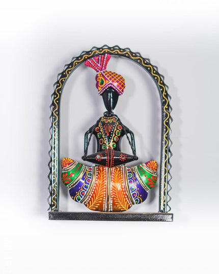 Metal Handpainted Sardar - Set of 3 - WL4938 Metal Decor Showpiece