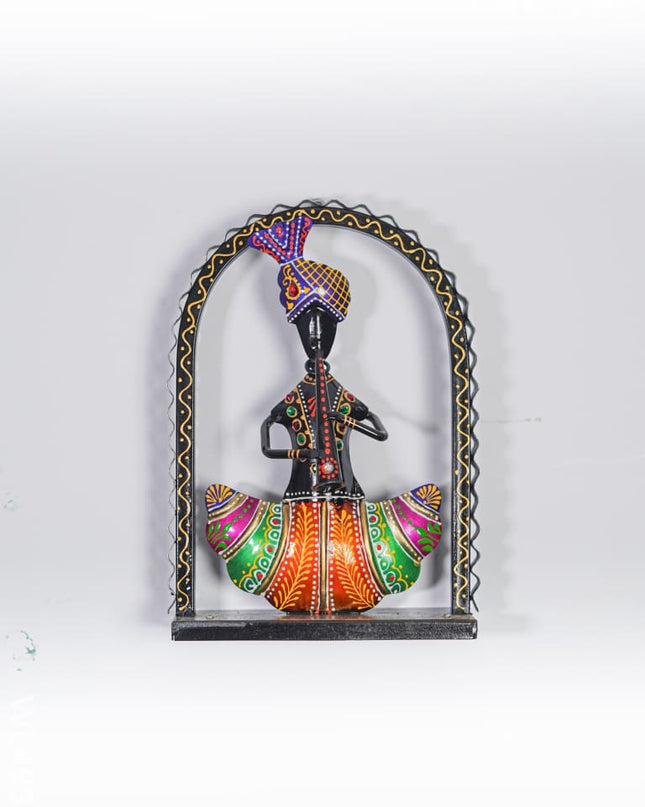 Metal Handpainted Sardar - Set of 3 - WL4938 Metal Decor Showpiece