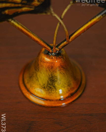 Metal Leaf T Light Holder - Wl3734 Decor Utility