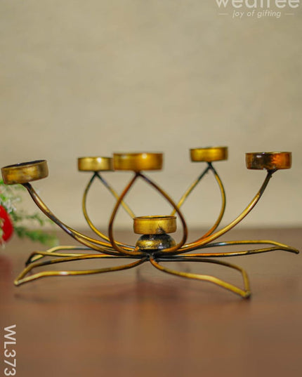 Metal Lotus Shape 6 T Light Holder - Wl3731 Decor Utility