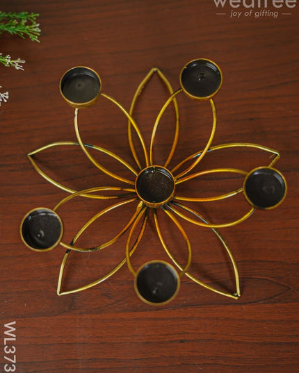 Metal Lotus Shape 6 T Light Holder - Wl3731 Decor Utility