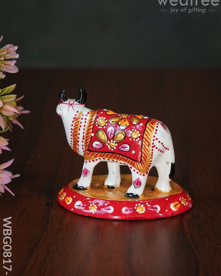 Metal Meenakari Cow - Wbg0817-1 Home Decors