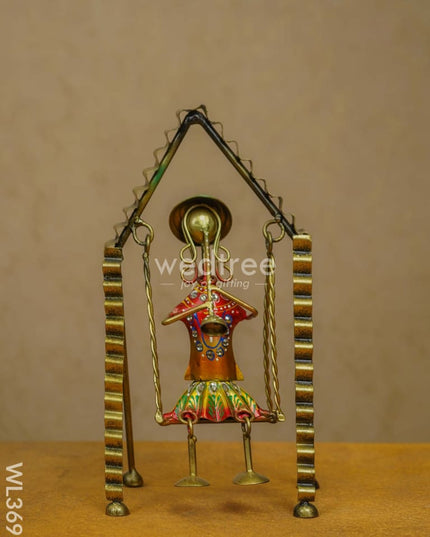 Metal Leg Moving Musicians - Set Of 3 Wl3695 Decor Showpiece
