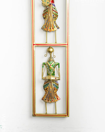 Metal Musicians Wall Hanging Panel - Gold - WL4934 Metal Decor Hanging