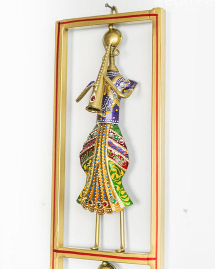 Metal Musicians Wall Hanging Panel - Gold - WL4934 Metal Decor Hanging