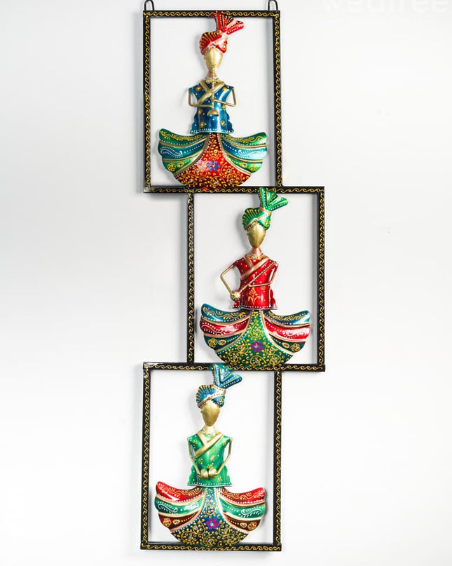 Metal Musicians Wall Hanging Panel - WL4941 Metal Decor Hanging