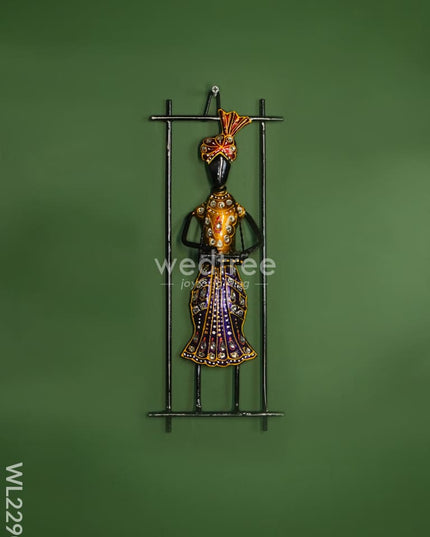 Metal Punjabi Musical Frames ( Set Of 4) - Wl2290 Decor Hanging