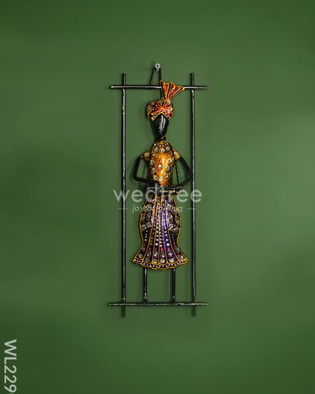 Metal Punjabi Musical Frames ( Set Of 4) - Wl2290 Decor Hanging
