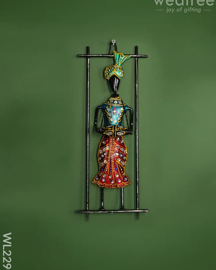 Metal Punjabi Musical Frames ( Set Of 4) - Wl2290 Decor Hanging