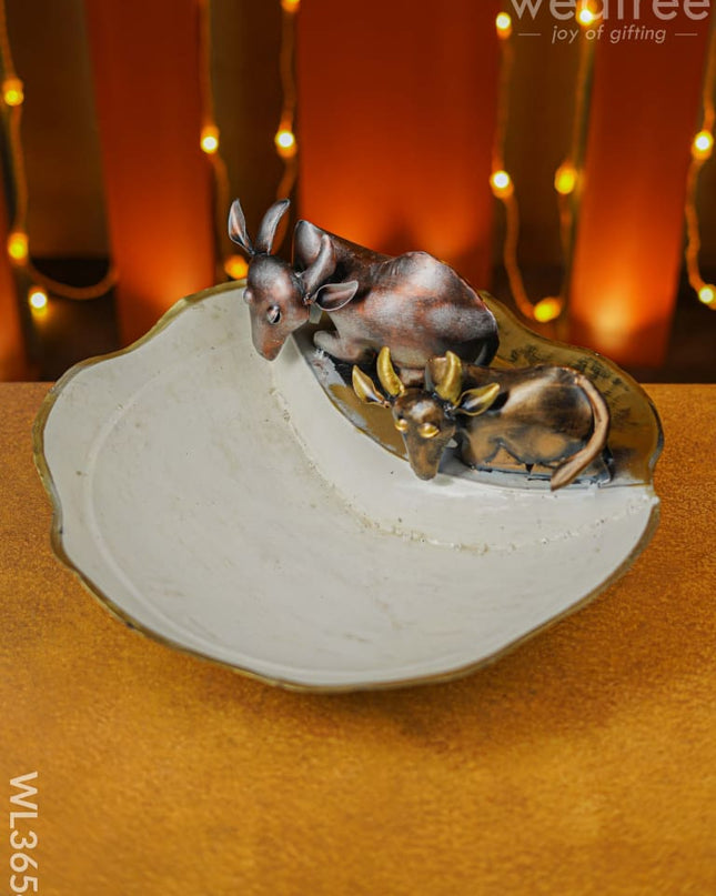 Metal Two Cow Urli - Wl3654 Decor