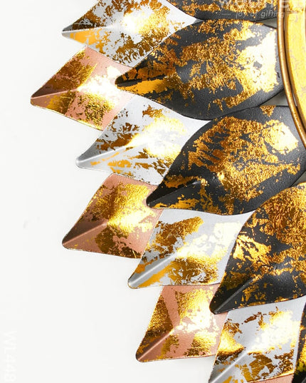 Metal Decor Mirror - Gold And Black Wl4485 Mirrors