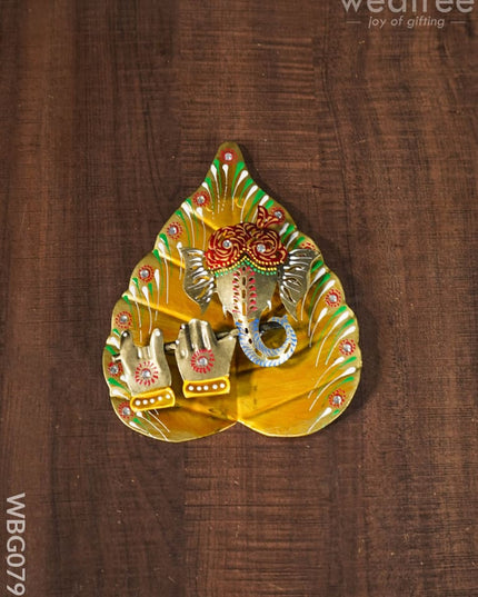 Metal Wall Hanging Ganesha - Wbg0798 Home Decors