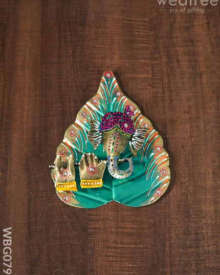 Metal Wall Hanging Ganesha - Wbg0798 Home Decors