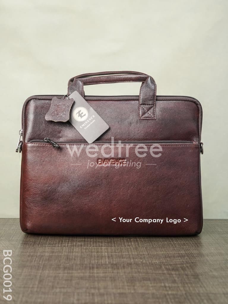Metro Style Laptop Bag - Dark Brown Bcg0019 Branding