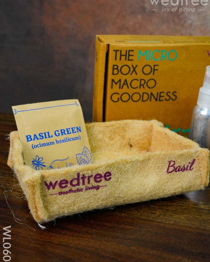 Microgreens Kit - 2 Seed Variant Radish And Basil Wl0604 Corporate Gifts