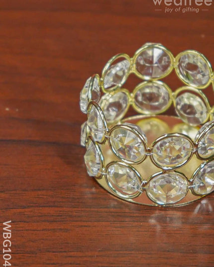 Mini Crystal T Light Holder - Wbg1047 Diyas & Candle Holders
