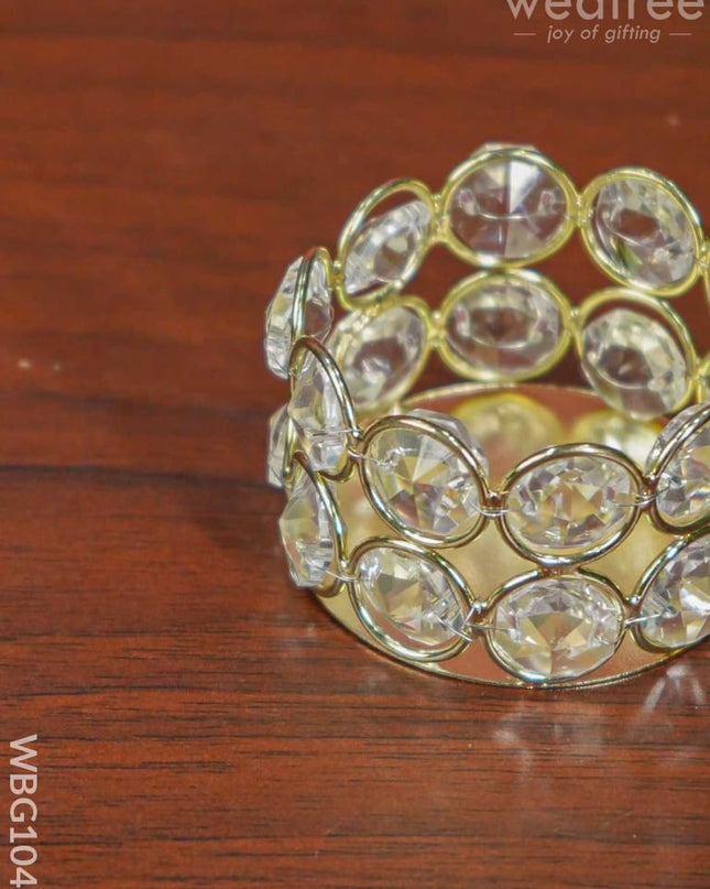 Mini Crystal T Light Holder - Wbg1047 Diyas & Candle Holders