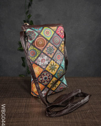 Mobile Sling Bag - Assorted Print Design Wbg0443 Clutches & Purses