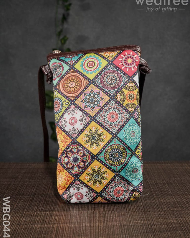 Mobile Sling Bag - Assorted Print Design Wbg0443 Clutches & Purses