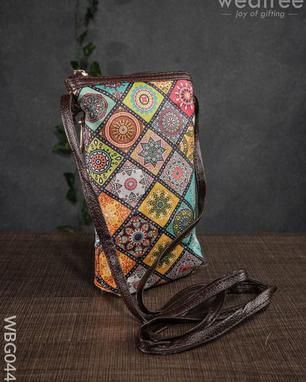 Mobile Sling Bag - Assorted Print Design Wbg0443 Clutches & Purses