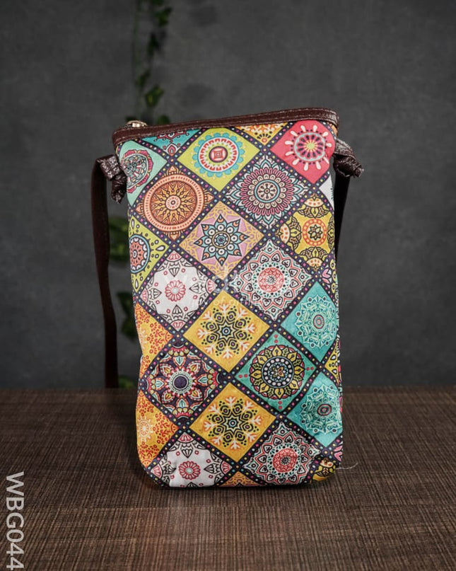 Mobile Sling Bag - Assorted Print Design Wbg0443 Clutches & Purses