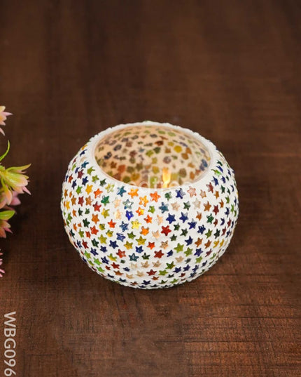 Mosaic Glass Candle Holder - Wbg0968 Candles
