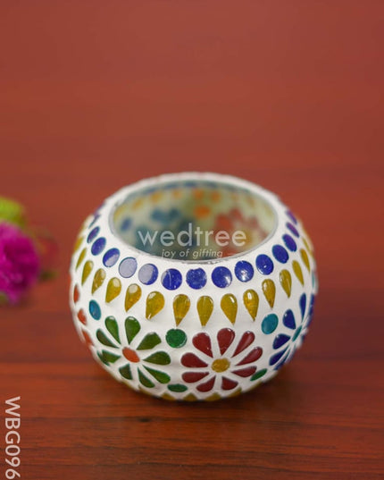 Mosaic Glass Candle Holder - Wbg0968 Candles & Votives