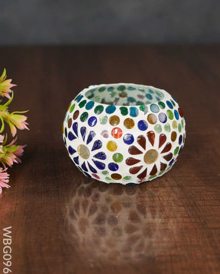 Mosaic Glass Candle Holder - Wbg0968 Candles