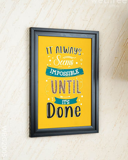 Motivational Quotes Wall Hanging Frames - 10x14 inch - WBG2005-1 - Photo Frames RG