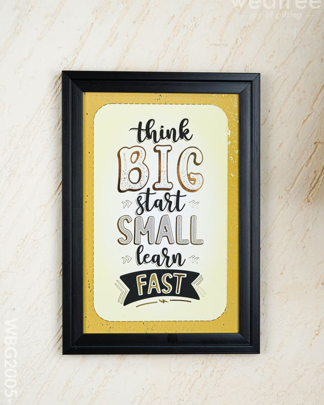Motivational Quotes Wall Hanging Frames - 10x14 inch - WBG2005-4 - Photo Frames RG