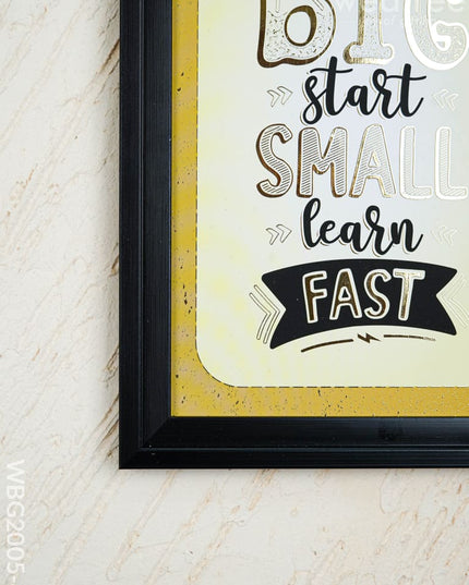Motivational Quotes Wall Hanging Frames - 10x14 inch - WBG2005-4 - Photo Frames RG
