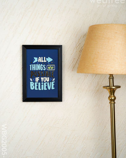 Motivational Quotes Wall Hanging Frames - 10x14 inch - WBG2005-7 - Photo Frames RG