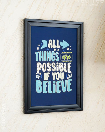 Motivational Quotes Wall Hanging Frames - 10x14 inch - WBG2005-7 - Photo Frames RG