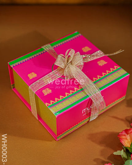 Mudivili Hamper Box (Big) - Wh0003 - 1 Dark Pink Hampers