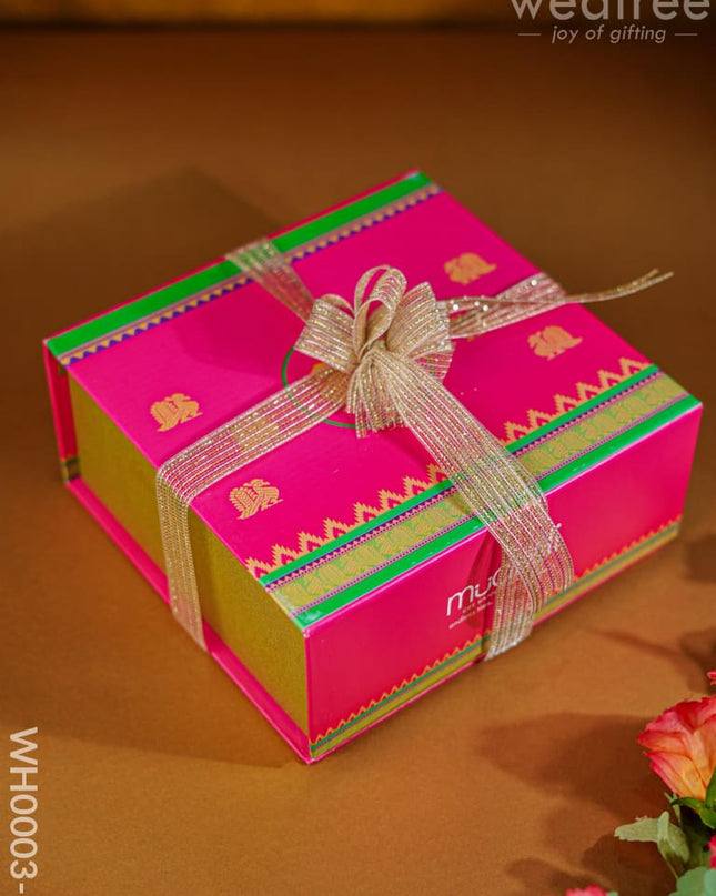 Mudivili Hamper Box (Big) - Wh0003 - 1 Dark Pink Hampers