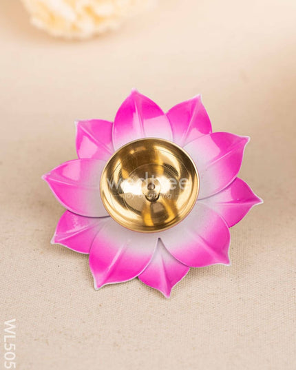 Mugal Art Themed Metal Tray with Dry Fruit Jar and Diya Set - WL5055 Metal Decor Utility