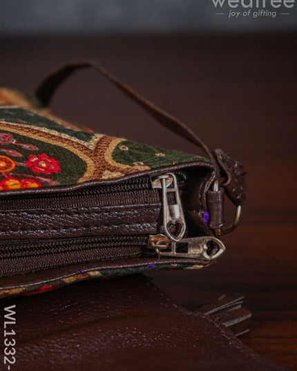 Multi-Color Fabric & Leather Sling Bag - Wl1332-1 Bags