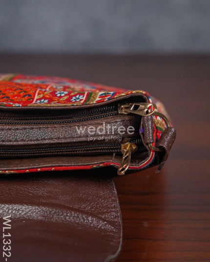 Multi-Color Fabric & Leather Sling Bag - Wl1332-6 Bags