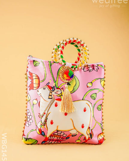 Multi Color - Pichwai Hand bags - WBG1450 - Potli Bags
