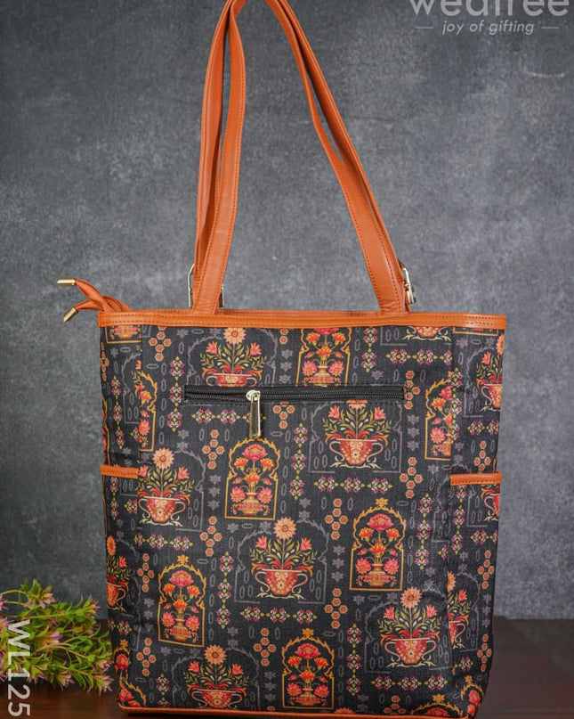 Multi Designed Hand Bag - Wl1251 Printed Fabric Bags