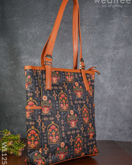 Multi Designed Hand Bag - Wl1251 Printed Fabric Bags