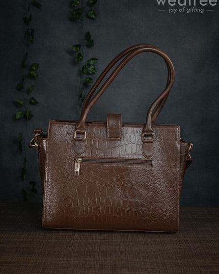 Leather Bag With Flip Lock - Wl1630 Handbags