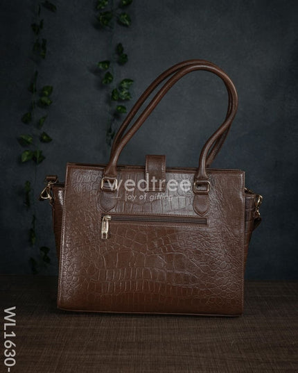 Leather Bag With Flip Lock - Wl1630 Handbags