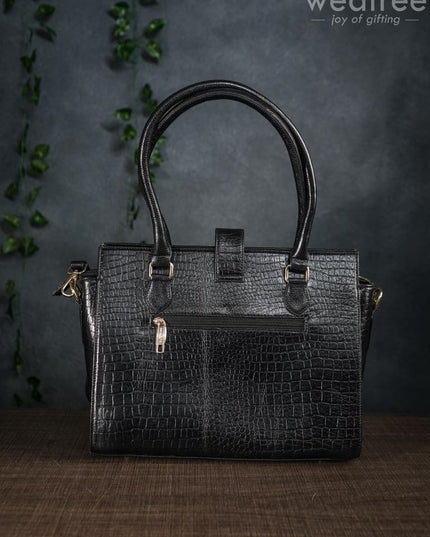 Leather Bag With Flip Lock - Wl1630 Handbags