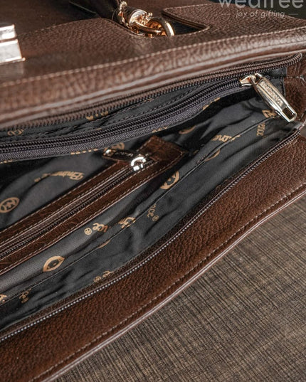 Leather Bag With Flip Lock - Wl1630 Handbags