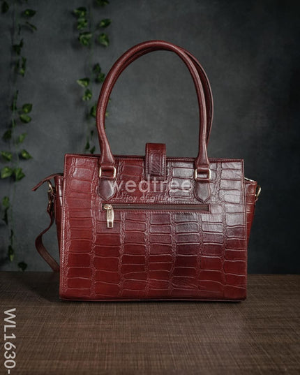 Leather Bag With Flip Lock - Wl1630 Handbags