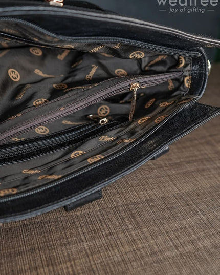 Leather Bag With Flip Lock - Wl1630 Handbags